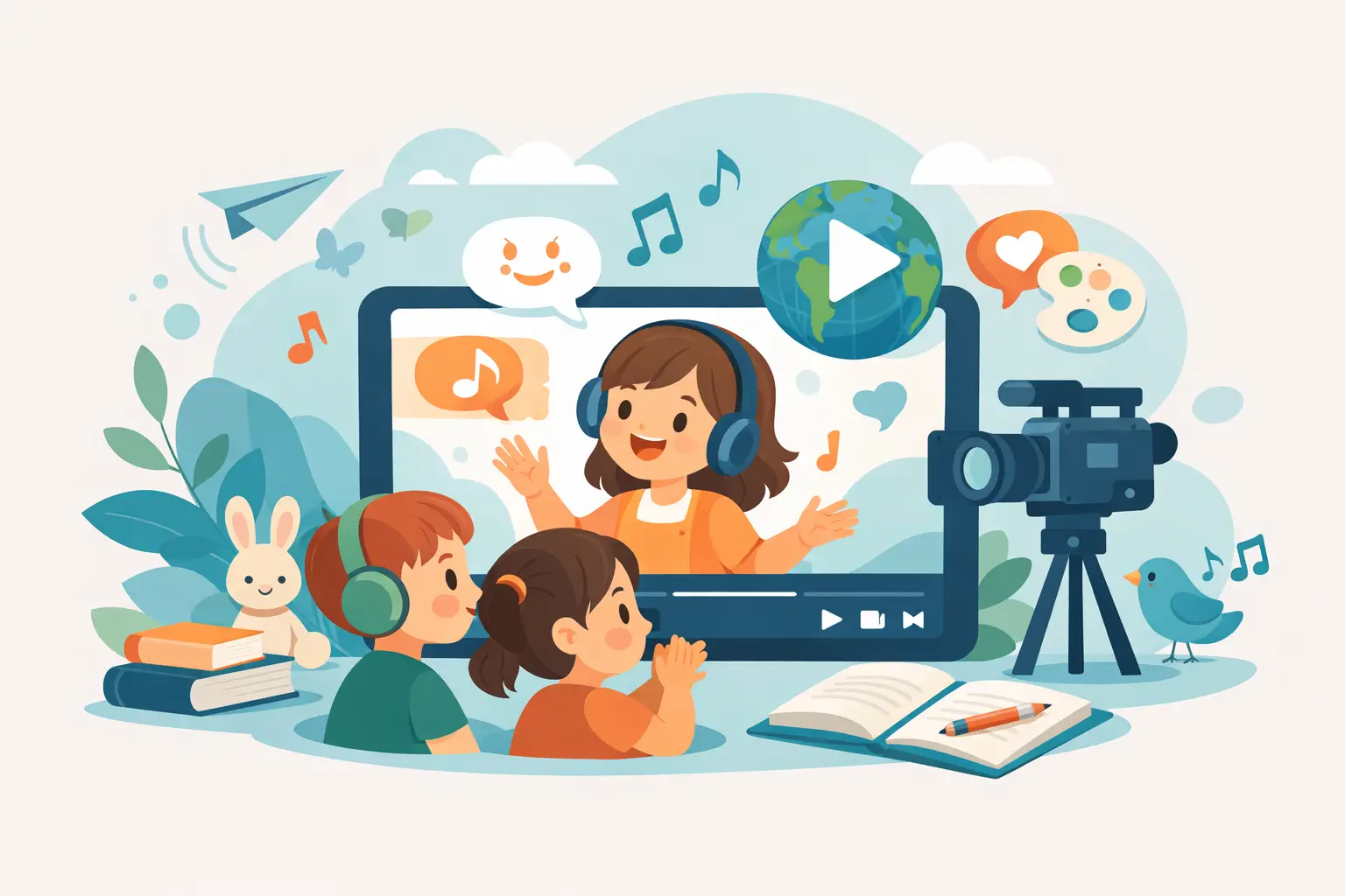 Pedagogiske videoer for barn med språkglede